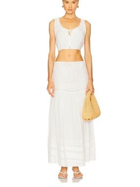 l*space Reia Maxi Skirt - Breezy Tiered Cotton